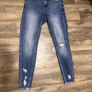 KanCan Skinny Jeans with Distressed Details